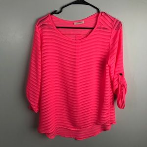 Adrienne Pink Top
